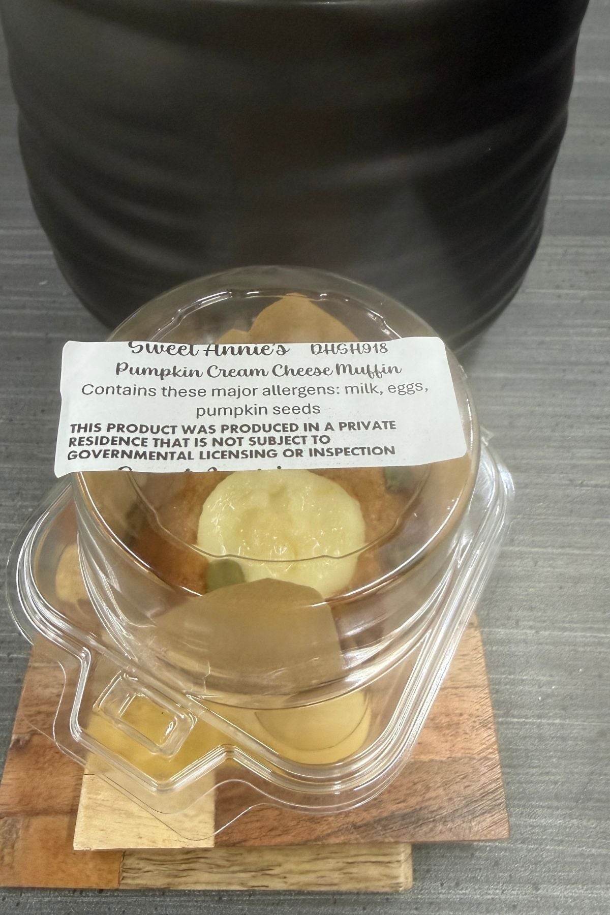 Pumpkin Cream cheese muffin single
